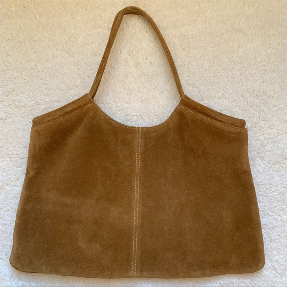 J crew suede tote purse